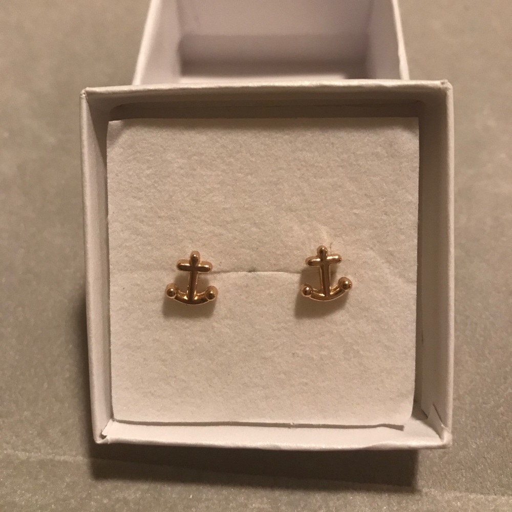 Kate Spade Gold Anchor Studs